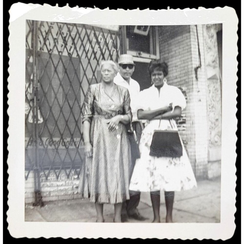 Vintage Black White Photo African American Family Chicago 1950s Margerite Cole